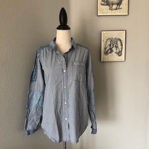 Marc By Marc Jacobs Tops - Marc by Marc Jacobs Patchwork Button Up Shirt Marc By Marc Jacobs Tops - Marc by Marc Jacobs Patchwork Button Up Shirt